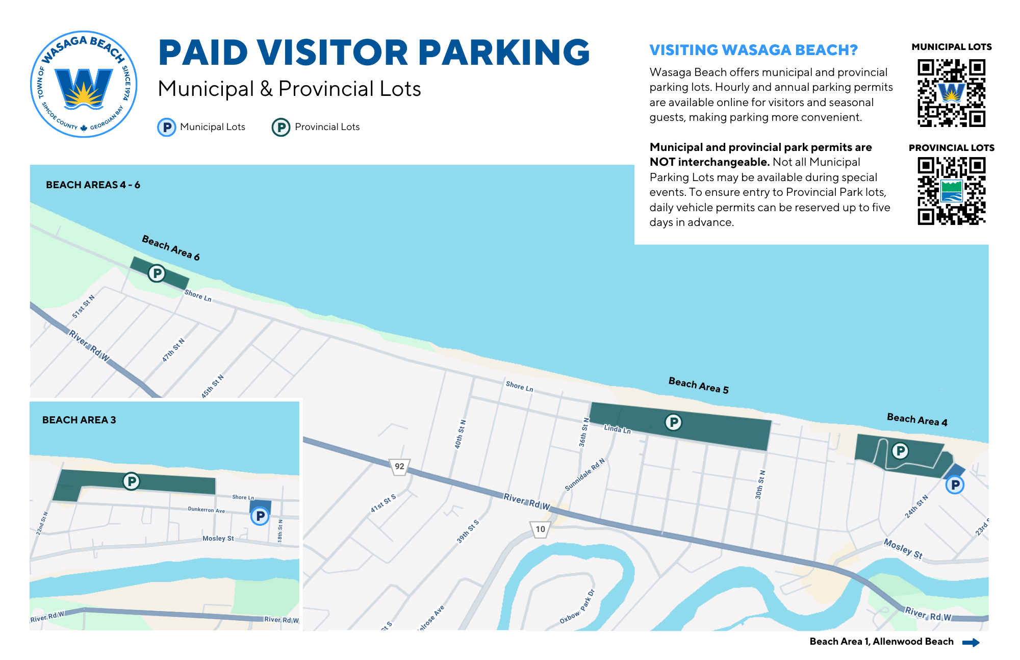 Town Of Wasaga Beach - Parking Map - 2